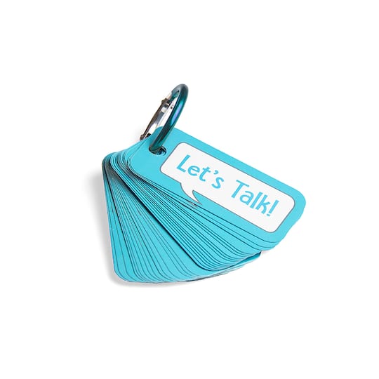 Open the Joy Let's Talk! Portable Conversation Cards Set